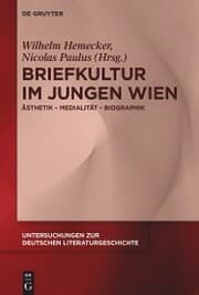 Cover von Briefkultur im Jungen Wien