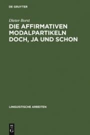 Cover von Die affirmativen Modalpartikeln doch, ja und schon