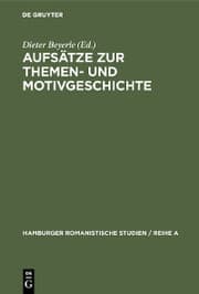 Cover von Aufsätze zur Themen- und Motivgeschichte