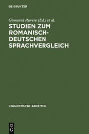 Cover von Studien zum romanisch-deutschen Sprachvergleich