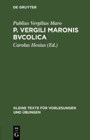Cover von P. Vergili Maronis bvcolica
