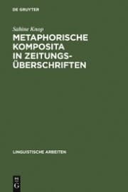 Cover von Metaphorische Komposita in Zeitungsüberschriften