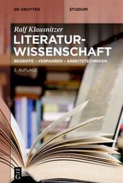Cover von Literaturwissenschaft
