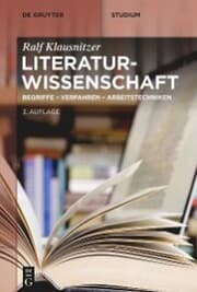 Cover von Literaturwissenschaft