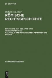 Cover von Das Privatrechte I: Personen und Sachen