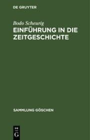 Cover von Einführung in die Zeitgeschichte