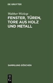 Cover von Fenster, Türen, Tore aus Holz und Metall