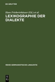 Cover von Lexikographie der Dialekte