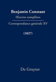 Cover von Correspondance générale 1827