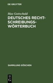 Cover von Deutsches Rechtschreibungswörterbuch