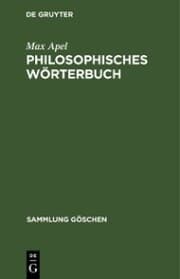 Cover von Philosophisches Wörterbuch