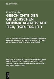 Cover von Entwicklung und Verbreitung der Nomina im Epos, in der Elegie und in den außerionisch-attischen Dialekten