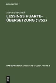Cover von Lessings Huarte-Übersetzung (1752)