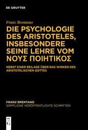 Cover von Die Psychologie des Aristoteles, insbesondere seine Lehre vom