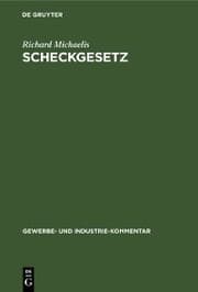 Cover von Scheckgesetz