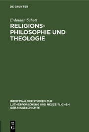 Cover von Religionsphilosophie und Theologie