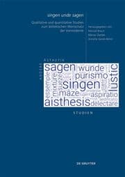 Cover von 'singen unde sagen'