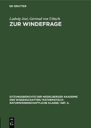 Cover von Zur Windefrage