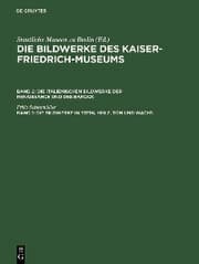 Cover von Die Bildwerke in Stein, Holz, Ton und Wachs