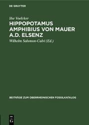 Cover von Hippopotamus amphibius von Mauer a.d. Elsenz