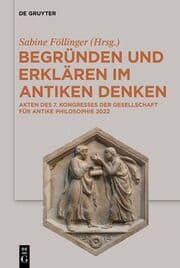 Cover von Begründen und Erklären im antiken Denken