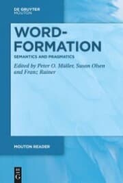 Cover von Word-Formation - Semantics and Pragmatics