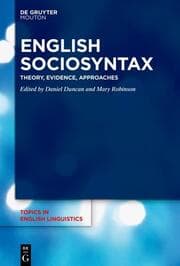 Cover von English Sociosyntax