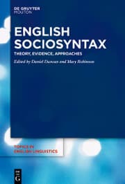 Cover von English Sociosyntax