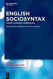 Cover von English Sociosyntax