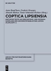 Cover von Coptica Lipsiensia
