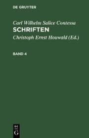 Cover von Carl Wilhelm Salice Contessa: Schriften. Band 4