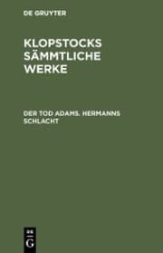 Cover von Der Tod Adams. Hermanns Schlacht