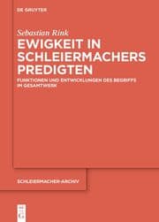 Cover von Ewigkeit in Schleiermachers Predigten