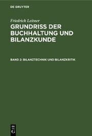 Cover von Bilanztechnik und Bilanzkritik