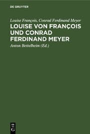 Cover von Louise von François und Conrad Ferdinand Meyer
