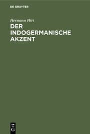 Cover von Der indogermanische Akzent