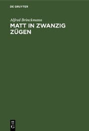 Cover von Matt in zwanzig Zügen