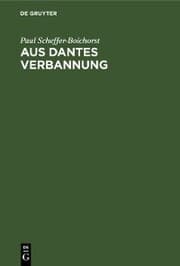 Cover von Aus Dantes Verbannung