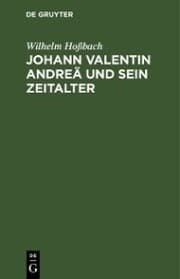 Cover von Johann Valentin Andreä und sein Zeitalter