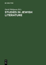 Cover von Studies in Jewish literature