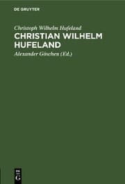 Cover von Christian Wilhelm Hufeland