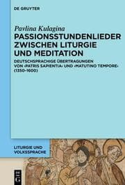 Cover von Passionsstundenlieder zwischen Liturgie und Meditation