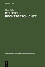 Cover von Deutsche Rechtsgeschichte