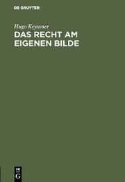 Cover von Das Recht am eigenen Bilde