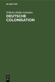 Cover von Deutsche Colonisation