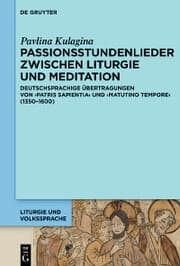 Cover von Passionsstundenlieder zwischen Liturgie und Meditation