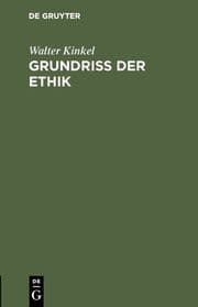 Cover von Grundriss der Ethik