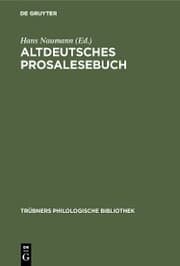 Cover von Altdeutsches Prosalesebuch