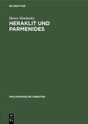 Cover von Heraklit und Parmenides