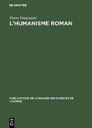 Cover von L'humanisme roman